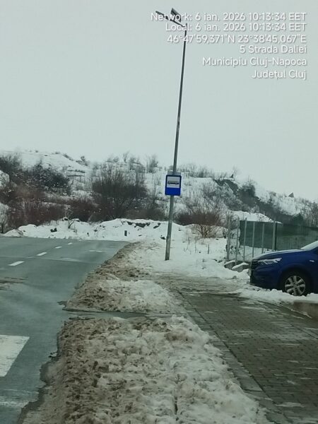 FOTO/ Primarul Emil Boc anunță amendarea firmelor de deszăpezire din Cluj-Napoca