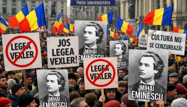 Protest civic împotriva Legii Vexler, organizat de Acțiunea Conservatoare, cu participarea AUR și a societății civile