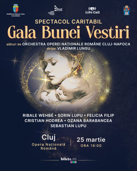 Ribale Wehbé și Felicia Filip pe aceeași scenă a Operei Naționale Cluj, în turneul național Gala Bunei Vestiri. Muzica psaltică și vocal-simfonică