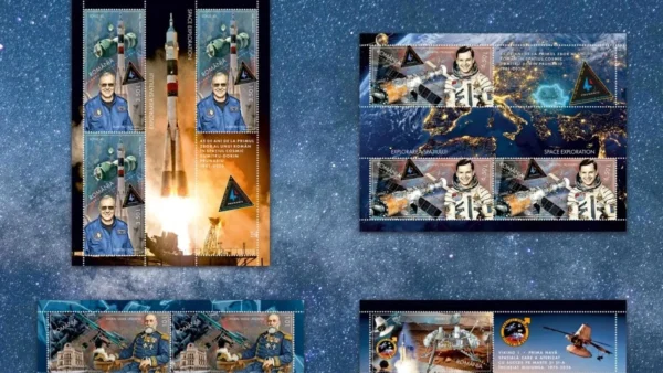 Romfilatelia a lansat o emisiune filatelică dedicată lui Dumitru Prunariu, primul cosmonaut român