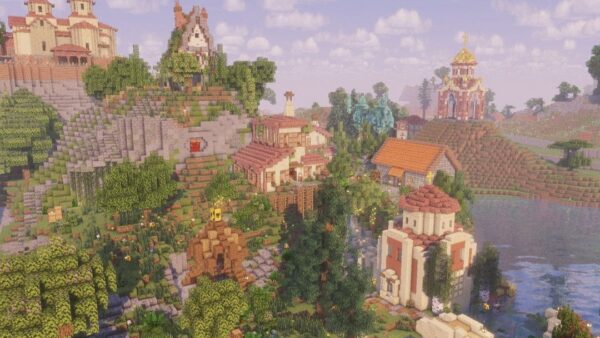 Muntele Athos a fost reconstituit digital în serverul OrthoCraft din jocul Minecraft, un proiect dedicat Ortodoxiei