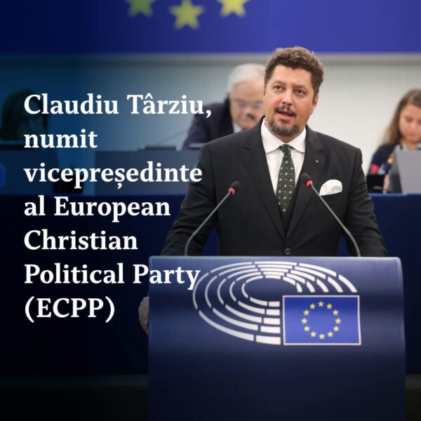 Claudiu Târziu, numit vicepreședinte al European Christian Political Party (ECPP): „Îmi asum această nouă responsabilitate cu hotărâre și cu încredere în misiunea noastră”