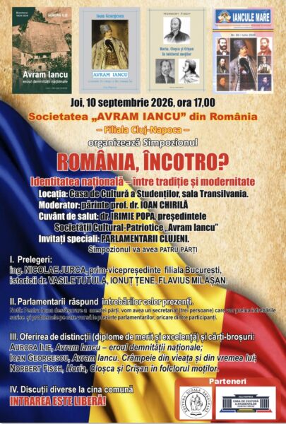 Eveniment cultural dedicat lui Avram Iancu la Cluj-Napoca. Întâlnire cu parlamentarii clujeni