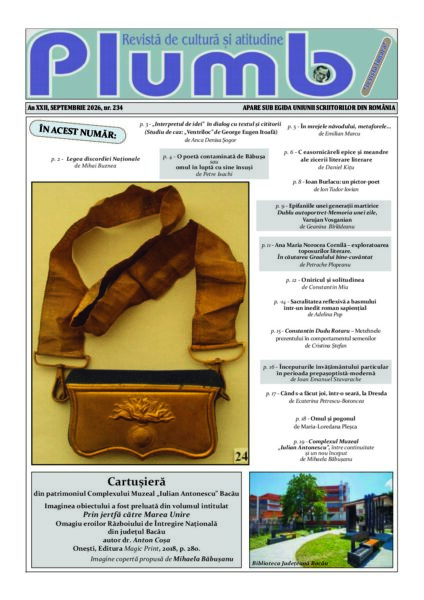A apărut revista ”Plumb” pe luna septembrie