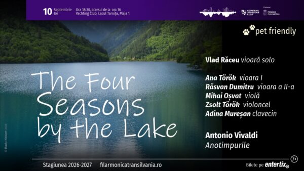 „Anotimpurile” lui Vivaldi, pe malul lacului Tarnița. Concert în aer liber al Filarmonicii de Stat „Transilvania”