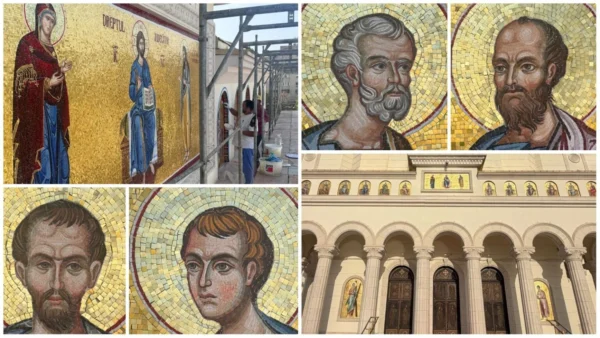 Cum arată cei 12 Apostoli adăugați recent în mozaic pe fațada Catedralei Naționale