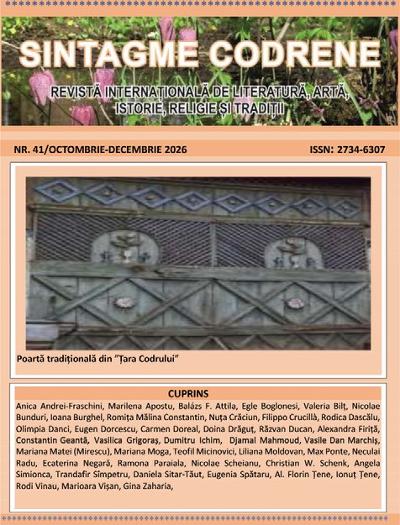 A apărut revista SINTAGME CODRENE  nr. 41, octombrie-decembrie 2026– O REVISTĂ A DIALOGULUI CULTURAL ROMÂNESC