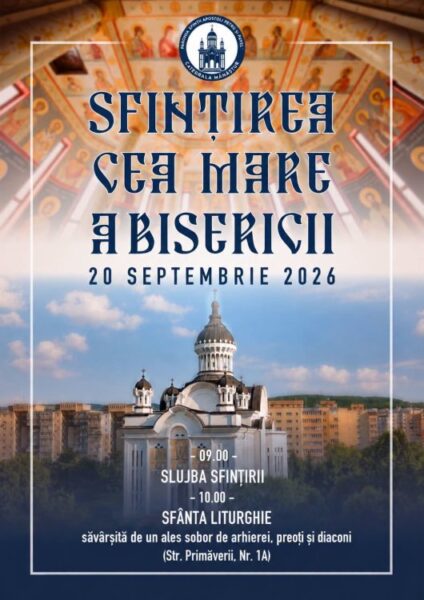 Zilele Sfințirii la Biserica „Sfinții Apostoli Petru și Pavel” din Mănăștur. Program amplu, între 13 și 20 septembrie. Ortodoxia din cartier